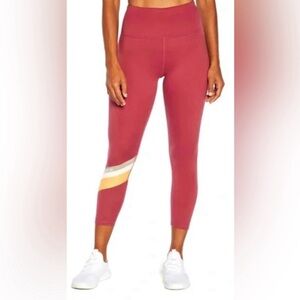 Wildfox Pink Striped Leggings NWOT Size XL